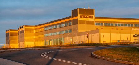 Photo for Warehouse hall and road of Amazon logistics centre - Royalty Free Image