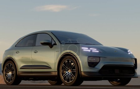 Photo for Porsche  Macan  Best-Selling Porsche Goes Electric - Royalty Free Image