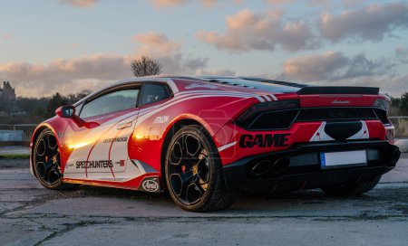 Photo for Lamborghini Huracan in track specification - Royalty Free Image