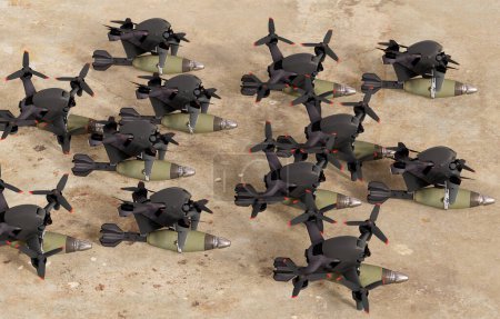 Téléchargez les photos : Combattre la modification du drone FPV de DJI le transformant en drone suicide - en image libre de droit