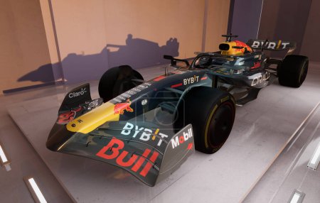 Photo for RedBull RB-20: the RB20 car that RedBull drivers will race in the 2024 Formula One season. - Royalty Free Image