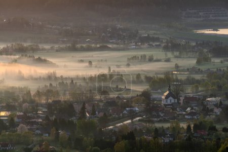 Photo for Misty landscape of a mountain valley.,Karkonosze,Poland - Royalty Free Image