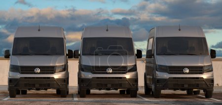 Photo for VW Crafter Combi in the parking lot - Royalty Free Image