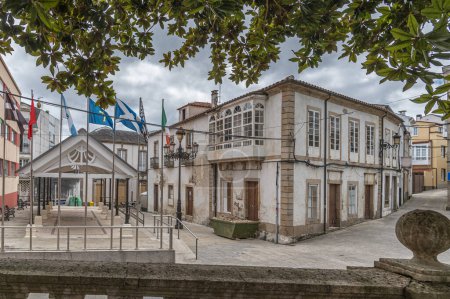 Photo for Architecture in the old town of Ortigueira, A Coruna province, Galicia, northwestern Spain - Royalty Free Image