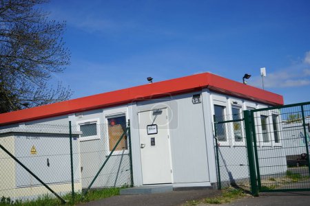 Modular accommodation for refugees in Biesdorf, Berlin, Germany