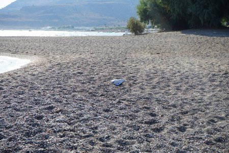Plastic food packaging is located on the Mediterranean coast in Lardos, Rhodes Island, South Aegean region, Greece 