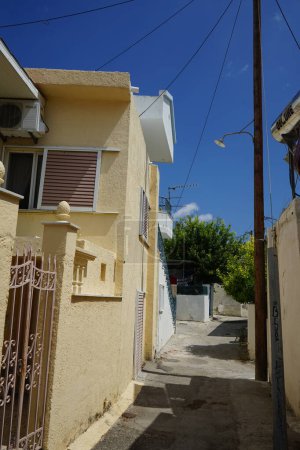 Architecture et mode de vie original dans l'ancien village de Lardos. Lardos est un village grec situé dans la partie orientale de l "île de Rhodes, en Égée du Sud, en Grèce.