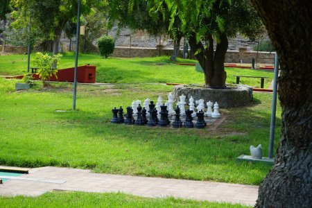 Miniature golf in Lardos. Miniature golf, minigolf, putt-putt, crazy golf, and by several other names is an offshoot of the sport of golf focusing solely on the putting aspect of its parent game. Lardos, Rhodes Island, South Aegean region, Greece