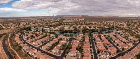 Foto de Sahuarita y Green Valley en Arizona cerca de los suburbios residenciales de Tucson. - Imagen libre de derechos