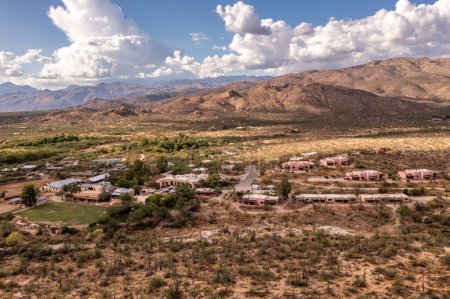 Photo for Tanque Verde Ranch in Tucson, Arizona, aerial view. - Royalty Free Image