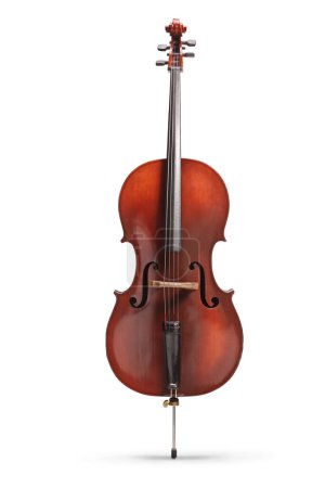 Téléchargez les photos : Instrument de musique pour violoncelle isolé sur fond blanc - en image libre de droit