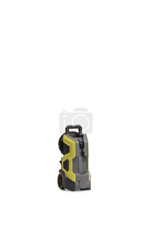 Photo for Studio shot of a pressure washer machine isolated on white background - Royalty Free Image