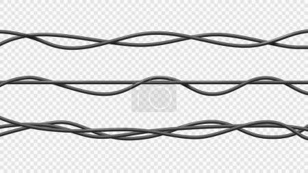 Illustration for Wire fence. metal chain. vector illustration. isolated on a white background - Royalty Free Image