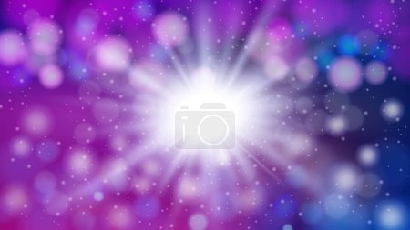 Illustration for Violet Light Shining Background, Elegant Illuminated Light. Widescreen Vector Illustration - Royalty Free Image