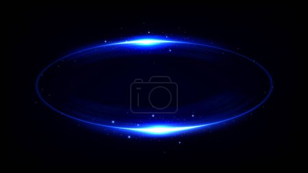 Illustration for Blue ring motion with sparkles. Suitable for product advertising, product design, and other. Vector illustration - Royalty Free Image