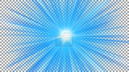 Ilustración de Luz azul que brilla en el patrón transparente blanco, PNG listo, ilustración del vector - Imagen libre de derechos