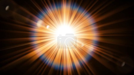 Illustration for Abstract background with sun rays. - Royalty Free Image