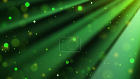 Téléchargez les illustrations : Projecteur magique vert avec particules, Illustration vectorielle - en licence libre de droit