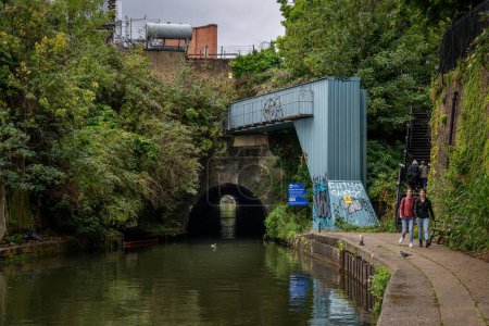 Photo for London, UK: Maida Hill Tunnel on Regent's Canal in London. The tunnel is in Maida Vale near Little Venice. - Royalty Free Image