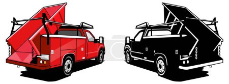 Illustration for Dump hauler truck design vector - Royalty Free Image