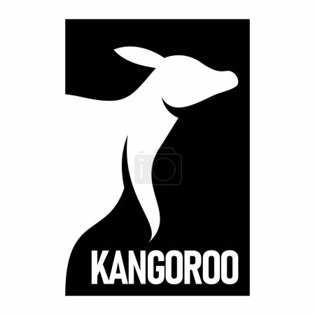 Känguru Logo Design Vektorgrafik