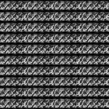 Seamless texture photo of grayscale multiple ropes.