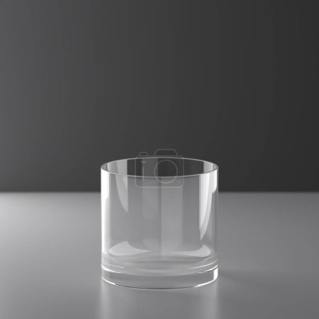 Téléchargez les photos : Realistic empty various wineglass for alcohol. Drinks background. 3d rendering - en image libre de droit