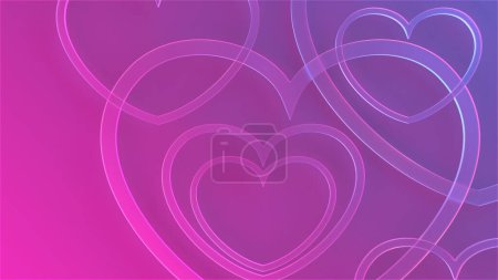 Foto de Valentine day design concept. Love background. 3D rendering - Imagen libre de derechos