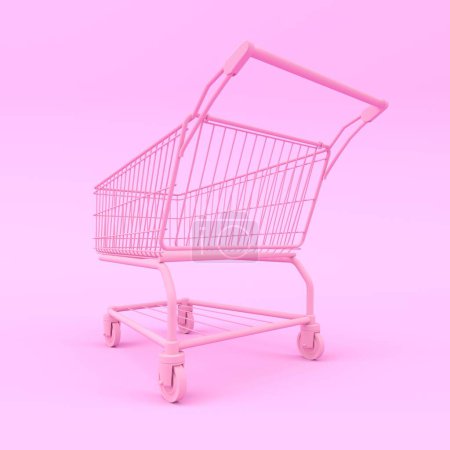 Téléchargez les photos : Supermarché trolley fond abstrait pour le concept d'achat en ligne. Rendu 3d - en image libre de droit
