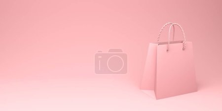 Photo for Shopping bags. Business and online shopping concept. 3d rendering - Royalty Free Image