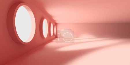 Photo for Empty floor and room. Modern background. Open space interior. 3d rendering - Royalty Free Image