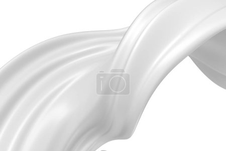 Foto de Leche blanca o crema de yogur. Líquido abstracto. renderizado 3d - Imagen libre de derechos