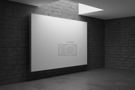 Photo for Modern exhibition hall interior. Gallery room background. 3d rendering - Royalty Free Image