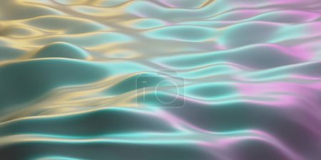 Photo for Colorful waves texture. 3D abstract art background design - Royalty Free Image