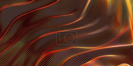 Foto de Curva futurista Fondo abstracto. Curve Dynamic Fluid Liquid Wallpaper. renderizado 3d - Imagen libre de derechos