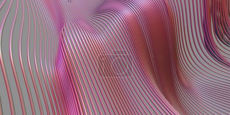 Photo for Futuristic Curve Abstract background. Curve Dynamic Fluid Liquid Wallpaper. 3d rendering - Royalty Free Image