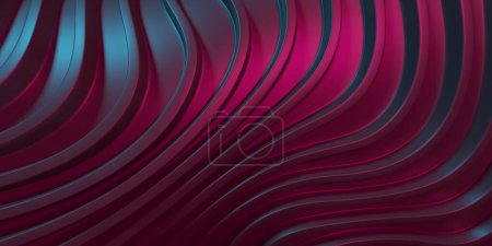 Foto de Curve Dynamic Fluid Liquid Wallpaper. Rayas 3D multicolores. renderizado 3d - Imagen libre de derechos