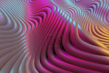 Foto de Curve Dynamic Fluid Liquid Wallpaper. Rayas 3D multicolores. renderizado 3d - Imagen libre de derechos