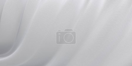 Photo for White Silk Texture. Fabric background. 3d rendering - Royalty Free Image