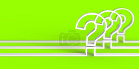 Photo for Big question mark. Concept background.  3d rendering - Royalty Free Image