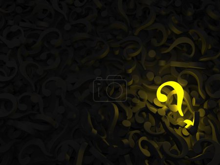 Photo for Big question mark. Concept background.  3d rendering - Royalty Free Image