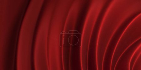 Foto de Tejido de satén o seda rojo. Paño que fluye. renderizado 3d - Imagen libre de derechos