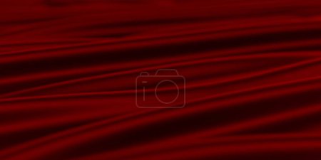 Foto de Fondo de tela de satén o seda rojo. Material de terciopelo. renderizado 3d - Imagen libre de derechos