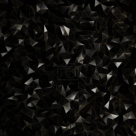 Foto de Fondo de patrón de textura triángulo oscuro. Elemento de plantilla futurista. renderizado 3d - Imagen libre de derechos