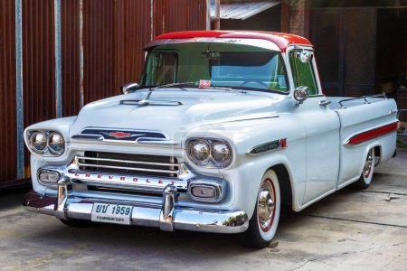 Photo for BANGKOK, THAILAND - March 4, 2024: Legendary pickup Chevrolet Apache 31. American style vehicle - Royalty Free Image