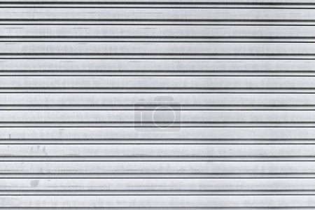 Photo for Vehicle roller door texture. Slide door shutter background. Galvanized sheet metal texture - Royalty Free Image