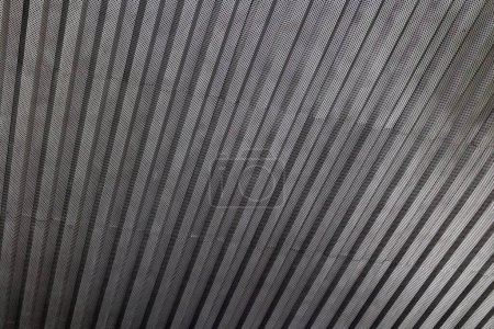 Photo for Abstract iron background. Building exterior. Industrial design. Grunge metal background - Royalty Free Image