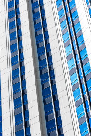 Photo for Exterior of a commercial building. Modern design details. Abstract urban background - Royalty Free Image