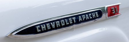 Foto de BANGKOK, TAILANDIA - 4 de marzo de 2024: Recogida legendaria Chevrolet Apache 31. Vehículo de estilo americano - Imagen libre de derechos