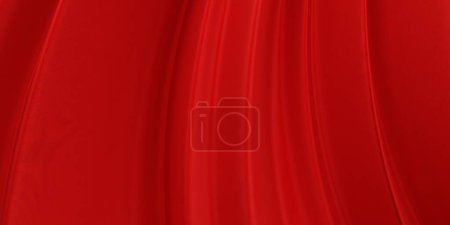 Foto de Fondo de color rojo sólido texturizado de seda de onda abstracta. Patrón ondulado. renderizado 3d - Imagen libre de derechos